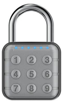 Produktbild von Elektronisches Zahlenschloss 6-stellig IP67 Grau Zinklegierung Edelstahl