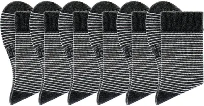 Produktbild von H.I.S. Socken Damen Socken Ringelsocken Strümpfe 6 -teilig schwarz-ecru Größe 39/42