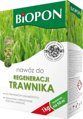 Zdjęcie produktu dla Nawóz do regeneracji trawnika BIOPON 1KG