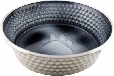 Immagine prodotto di Ciotola per cani Weatherbeeta in acciaio inox, antiscivolo WB1330 (13 cm) (nero)