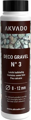 Produktbild von Akvado Deko Kies N°3 - Naturkies Dekokies Aquarienkies Bodengrund für Aquarien Aquarium 8-12 mm