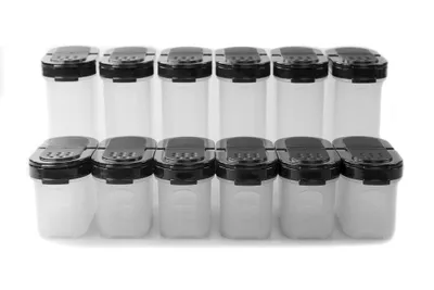 Obrázok produktu pre TUPPERWARE Obrovský koreničkový pohár 270 ml (6) čierny + malé koreničkové poháre 120 ml (6) čierne