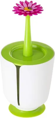 Produktbild von Toilettenspülerhalter aus Polypropylen, weiß, 14x14x28,5 cm