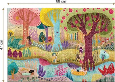 Produktbild von Roovi Puzzle Magic Forest, Summer - 1000 Teile Puzzle