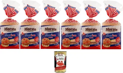Produktbild von Morato- America Bagel Brot mit Mohn und Sesam 6x 300gr + Italian Gourmet polpa 400g