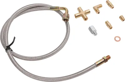 Immagine prodotto di Set linea di alimentazione olio turbo 1/8PNT AN4 Raccordo di scarico per T3 T4 T04E T60 T61 T70