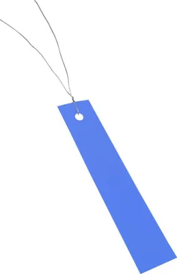 Produktbild von CombiCraft Hängeetiketten aus PVC 350µ in Blau 18x100 mm - 250 Stück