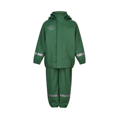 Produktbild von Color Kids - Regenanzug für Kinder - Recycled - Solid Polyurethan- Efeu
