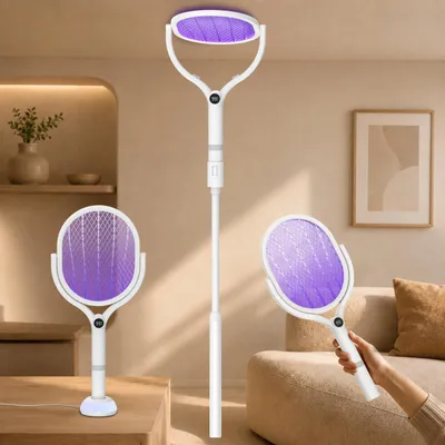 Produktbild von Elektrische Fliegenvernichter 5000 V mit ausziehbarer Stange und UV-Licht