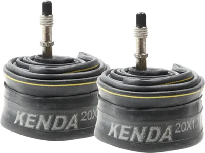 Produktbild von 2 Stück 20 Zoll KENDA Fahrrad Schlauch 47/57-406 Dunlop Ventil DV