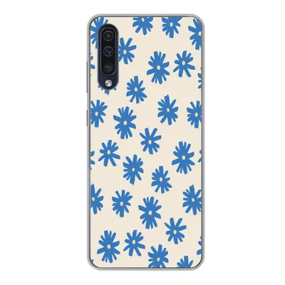 Produktbild von MuchoWow® Handyhülle Schutzhülle Hülle für Samsung Galaxy A50 Blume - Muster - Minimalismus Silikon Softcase Handy Hülle - Mobiltelefonhülle