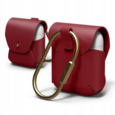 Immagine prodotto di Custodia in pelle Elago per AirPods 1 e 2 rosso