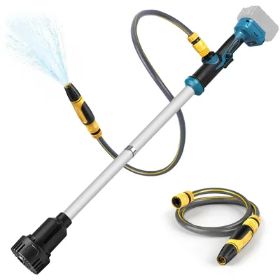 Produktbild von 3000 L/h Akku Regenfasspumpe mit Gartensprühdüse für Makita 18V Kabellose Stab-Transferpumpe Elektro Wasserpumpe für Pool/Garten/Teich/Wohnmobil/Boot