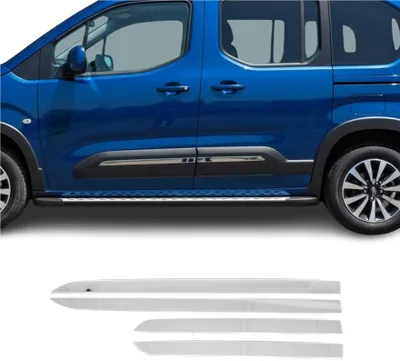 Image de Garniture Baguette de porte latérale pour Peugeot Rifter 2019-2021 inox 4Pcs