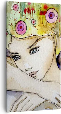Produktbild von Bild auf Leinwand - Leinwandbild - Frau modern - 55x100cm - Wand Bild - Wanddeko - Wandbilder - Leinwanddruck - Bilder - Kunstdruck - Wanddekoration - Leinwand bilder - Wandkunst - PA55x100-3554