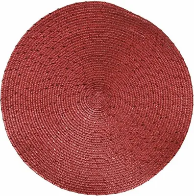 Produktbild von Tischset rund 38cm Kunststoff 1 Stück Rot