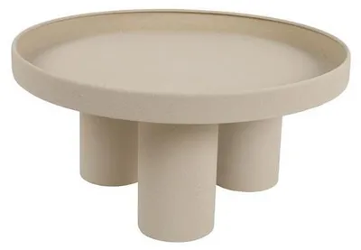 Zdjęcie produktu dla Talerz Countryfield, kremowo-metaliczny, 36,5 cm