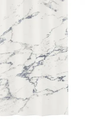 Image de Kleine Wolke Rideau de douche Marble 180x200 cm blanc et gris