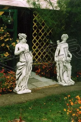 Productafbeelding van Romeinse figuur, standbeeld, grafsteen, figuren, standbeelden, sculptuur, sculpturen, tuin, 140 cm