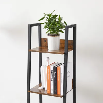 Produktbild von VASAGLE Bücherregal, Leiterregal mit 5 Ablagen, Standregal, Industrie-Design