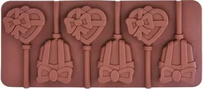 Produktbild von Silikonform für HEART LOOP Lutscher