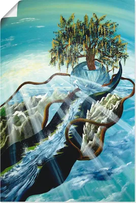 Produktbild von ARTland Poster Lebensfluss Größe: 80x120 cm