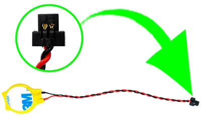 Produktbild von RTC CR2016 BIOS Batterie CMOS Knopfzelle Akku Battery mit Steckerkabel für HP ProBook 450 G6 6HM70ES, 450 G6 8AC47ES, 440 G6 7DE87ES, 440 G6 6BP95ES