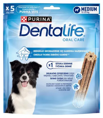 Zdjęcie produktu dla Purina Dentalife Przysmak Dentystyczny 5szt Dla Dorosłych Psów Średnich Ras