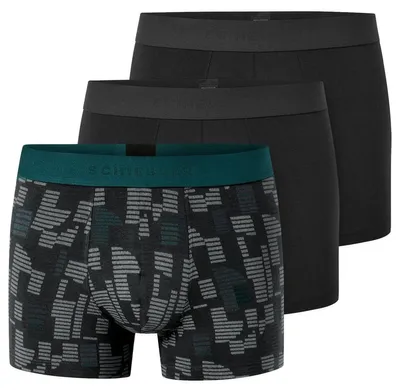 Produktbild von Schiesser 3er Pack 95/5 Baumwolle Retro Short / Pant Sportlicher Logo-Webgummibund, Bequeme Beinausschnitte und ohne störende Nähte, Elastische Single-Jersey-Qualität
