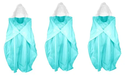 Imagen del producto de Solidchoice - Poncho impermeable reutilizable, color azul, para adultos