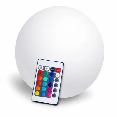 Produktbild von @tec Schwimmende LED Kugellampe 40 cm, PVC, Weiß, 66002