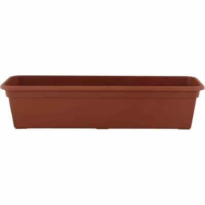 Produktbild von SIENA GARDEN Pflanzgefäß Standard Basic, eckig, 100x16,9x13,8 cm, aus Kunststoff matt in terra
