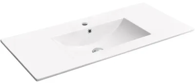 Obrázok produktu pre sklokeramikaO – Keramické umývadlo Todo – nábytkové – biela lesklá – 101 x 46,5 cm
