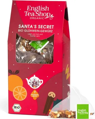 Produktbild von ETS - Glühwein Gewürz "Santas Secret", BIO, 7 Pyramiden-Beutel