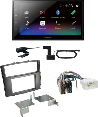Produktbild von Pioneer DMH-A340DAB USB Bluetooth MP3 Einbauset für Mitsubishi Pajero bis 2014