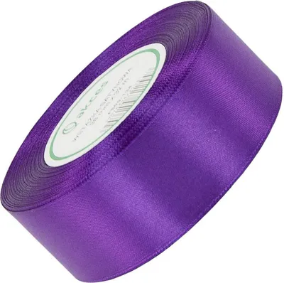 Produktbild von Dunkellavendelfarbenes Satinband 38mm - 32mb