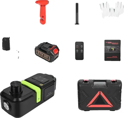 Immagine prodotto di Cric per auto elettriche, sollevamento rapido, design portatile, nero