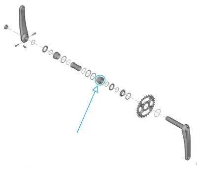 Produktbild von SHIMANO Lagerschale BB-MT801 Rechts Lagerschale - für Hollowtech II Innenlage....