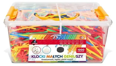 Produktbild von Klocki małych geniuszy małe słomki 1000 elementów 112503