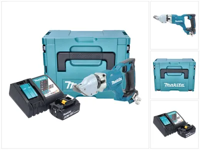 Produktbild von Makita DJS 200 RG1J Akku Blechschere 18 V 2,0 mm Brushless + 1x Akku 6,0 Ah + Ladegerät + Makpac