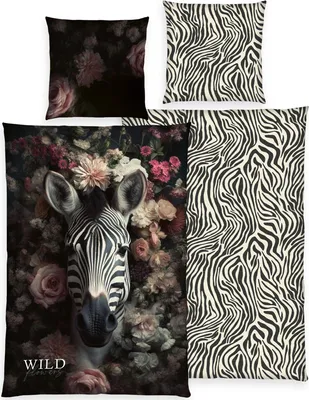 Produktbild von Herding Wendebettwäsche Wild Flowers" bunt 1x 135x200 cm + 1x 80x80 cm"
