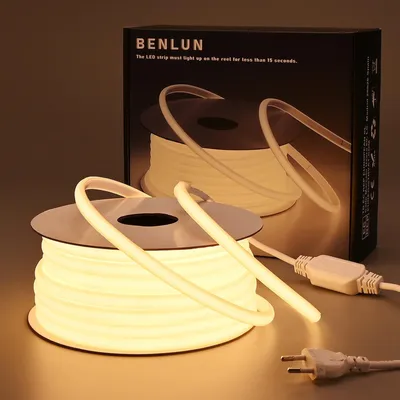 Productafbeelding van COB LED Strip Lights 220V Buiten Waterdicht 20m 3000K Warm Wit