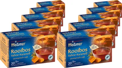 Image de Meßmer Rooibos Caramel aromatique plaisir sucré paquet de 10