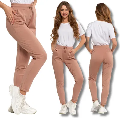 Produktbild von Damen-Sweatpants Glattes Konisches Bein Bequem Klassisch Moraj 3Xl