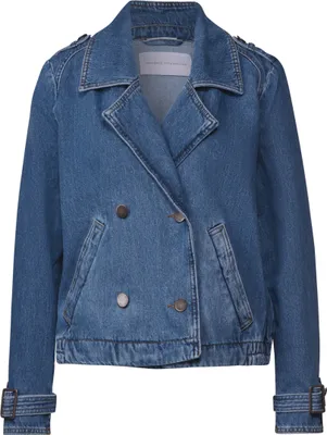 Produktbild von Street One LTD QR Denim-Trench jacket.mid Medium Blue 36