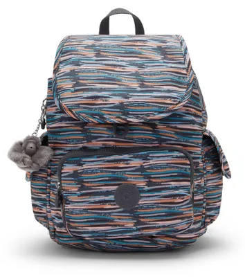 Produktbild von Kipling City Pack S Rucksack Leicht Klein Mehrere Fächer Reise – Mineral Stripes