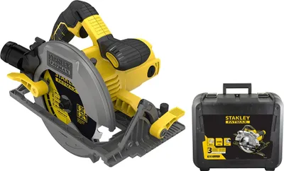Zdjęcie produktu dla Stanley PILARKA TARCZOWA 1650W (FME301K), Metal, Drewno, Czarny, Żółty, Przeładowanie, 19 cm, 5500 RPM, Prąd przemienny