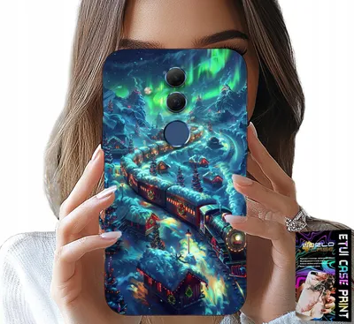 Image de Étui Pour Huawei Mate 20 Lite - Train, Christmas Express Designs + Verre