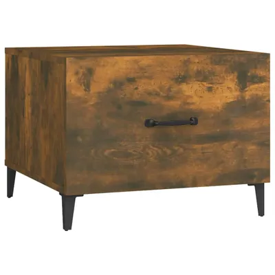 Produktbild von vidaXL Couchtisch mit Metallbeinen Räuchereiche 50x50x40 cm