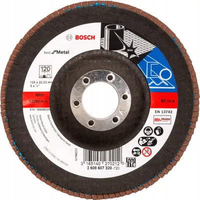 Obrázok produktu pre Klapkový kotúč Bosch Best for Metal angled X571 125x22.23 K 120